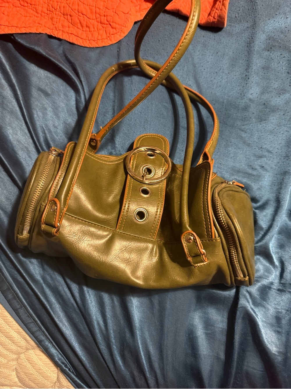 Women’s Olive Green  Handbag Purse Shoulder Bag